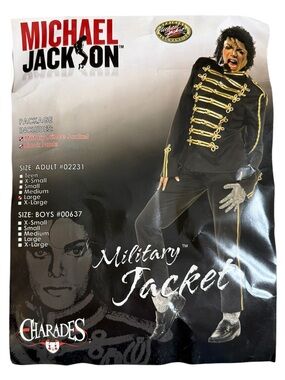 2009 Michael Jackson Halloween Costume Military Jacket & Pants M Medium L Large